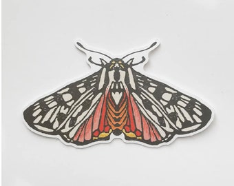 Pegatina de mariposa Tiger Moth