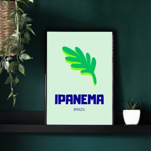 Travel Print, Gallery Wall Set, Brazil, Rio de Janeiro, Ipanema, Mexico, Design Wall Art, Travel Poster, Digital Print