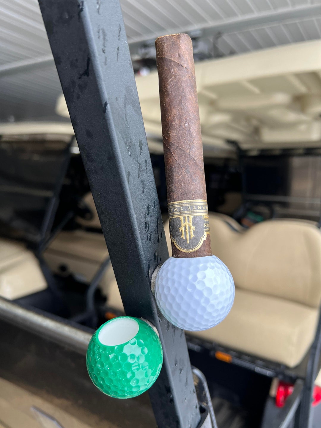 Golf Ball Cigar Holder Etsy