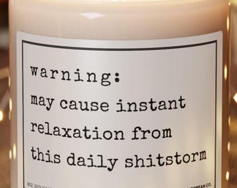 Motivational Candle Gift, You Got This, Get Well Gift, Tough Times Gift, Daily Shitstorm, Divorce Gift, Warrior Gift, Encouragement Gifts