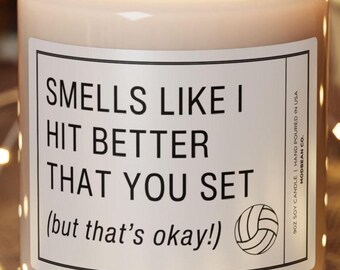 Volleyball Girls Setter Candle, Volleyball Position Gift, Volleyball Christmas, Gift for Volleyball Players, Funny Girls Volleyball Team