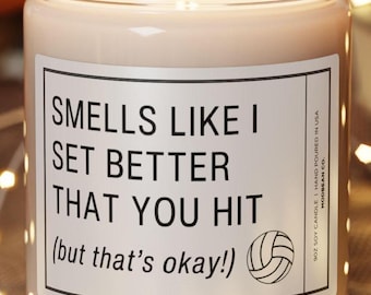 Volleyball Girls Hitter Candle, Volleyball Position Gift, Volleyball Christmas, Gift for Volleyball Players, Funny Girls Volleyball Team