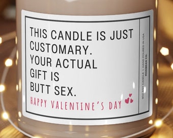 Funny Sex Candle for Husband - Gift for Husband, Gift for Boyfriend, Sexy Husband Gift, Funny Gift For Him, Happy Valentines, Anal, Sex