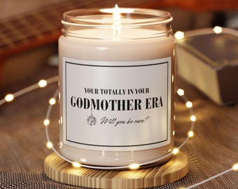 Godmother Soy Candle, Godmother Era, Christmas Candles, God Mother, Godmother Proposal Gift, God Parents Proposal, Godmother Proposal Candle