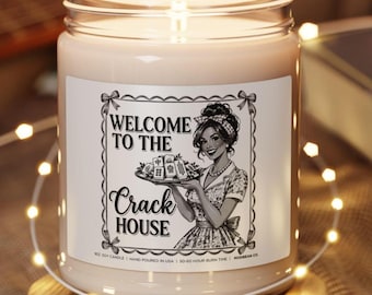Mahjong Gift Candle - Welcome to the Crack House, Mahjong Group Gift, Trendy Gifts for Mahj, Christmas Gift for Mahjong Club, Mahjong Lover