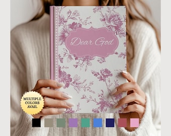 Dear God Personalized Prayer Journal, Custom Notebook, Sermon Notes, Adult Baptism Gifts, Christian Merch, Catholic Journal, Prayer Book