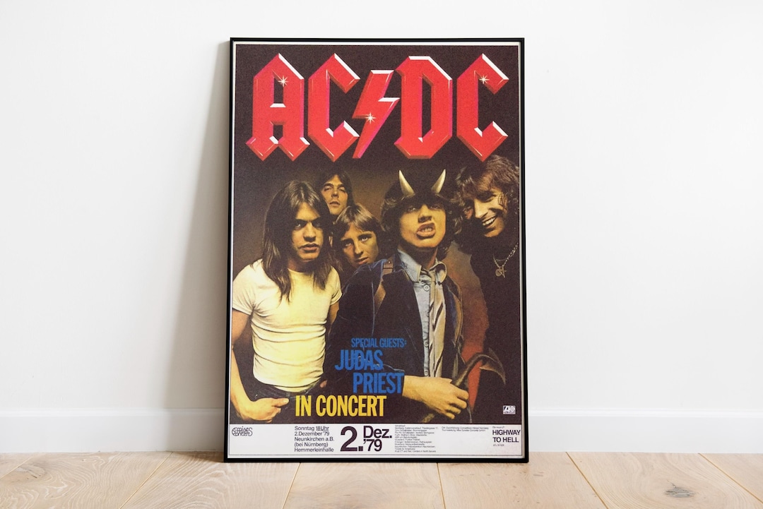 ACDC Poster Concert Poster Album Poster Album Cover Poster Rock Music ...