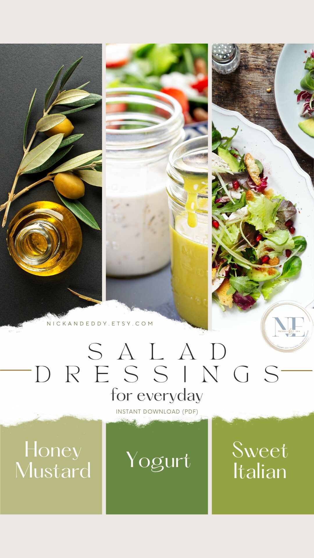 Instant Dressing Recipe Salad Dressings Honey Mustard Dressing Yogurt Dressing Fruity ...