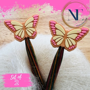 Stitch Stoppers | BUTTERFLY | nature | animal lover | Needle Stoppers | Knitting Needle Point Protectors | gift for knitters | gift