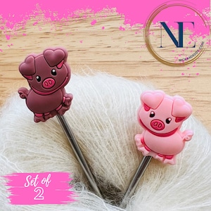 Stitch Stoppers | PIGS | Needle Stoppers | Knitting Needle Point Protectors | gift for knitters | gift | knitting tools | knitting supplies