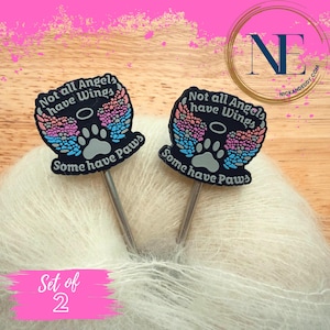 Stitch Stoppers | DOG | PAWS | animal lover | wings | angel | Needle Stoppers | Knitting Needle Point Protectors | gift for knitters | gift