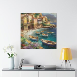 Sicilian Coast 5 / Canvas Gallery Wrap / Sicilian Art / Sicilian Wall Art / Sicilian Home Decor / Sicily Wall Art / Sicily Print