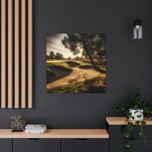Golf Course 4 / Golf Wall Decor / Golfer Gift / Golf Course Art / Digital Golf Print / Golf Landscape Art / Canvas Gallery Wrap