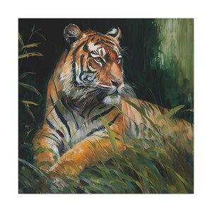 Majestic Tiger 4 / Canvas Gallery Wrap / Tiger Wall Art / Tiger Print Wall Art / Tiger Painting / Tiger Home Decor / Tiger Lover Gift