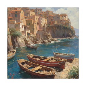 Sicilian Coast 9 / Canvas Gallery Wrap / Sicilian Art / Sicilian Wall Art / Sicilian Home Decor / Sicily Wall Art / Sicily Print