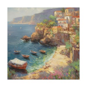 Sicilian Coast 10 / Canvas Gallery Wrap / Sicilian Art / Sicilian Wall Art / Sicilian Home Decor / Sicily Wall Art / Sicily Print
