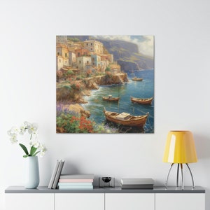 Sicilian Coast 8 / Canvas Gallery Wrap / Sicilian Art / Sicilian Wall Art / Sicilian Home Decor / Sicily Wall Art / Sicily Print