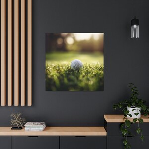 Golf Ball 2 / Golf Wall Decor / Golfer Gift / Golf Ball Closeup / Golf Macro Photo / Golf Art Print / Golf Photography / Canvas Gallery Wrap