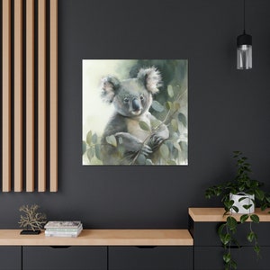 Cuddly Koala 6 / Canvas Gallery Wrap / Koala Wall Art / Koala Gift / Koala Bear / Koala Home Decor / Koala Painting / Koala Bear Art