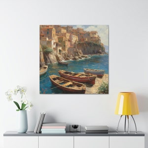 Sicilian Coast 9 / Canvas Gallery Wrap / Sicilian Art / Sicilian Wall Art / Sicilian Home Decor / Sicily Wall Art / Sicily Print