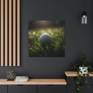 Golf Ball 3 / Golf Wall Decor / Golfer Gift / Golf Ball Closeup / Golf Macro Photo / Golf Art Print / Golf Photography / Canvas Gallery Wrap