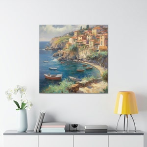 Sicilian Coast 11 / Canvas Gallery Wrap / Sicilian Art / Sicilian Wall Art / Sicilian Home Decor / Sicily Wall Art / Sicily Print