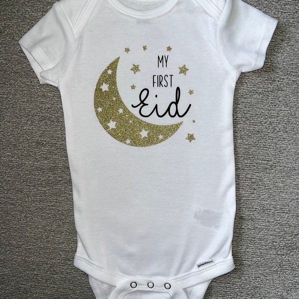 My First Eid Onesie | Personalized First Ramadan | Ramadan Mubarak | Eid Mubarak | Islamic Onesie