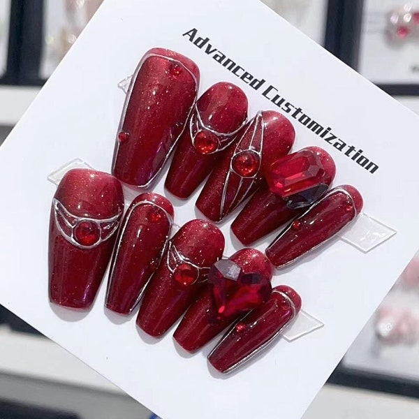 Y2k Nails Short - Etsy