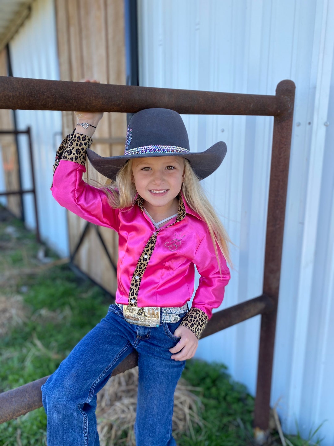 Barbie & Cheetah Satin Rodeo Barrel Racing Shirt - Etsy