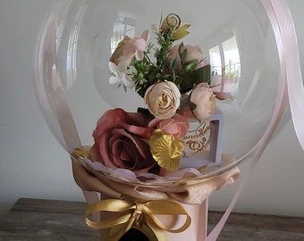 Bubble balloon gift with jewelry