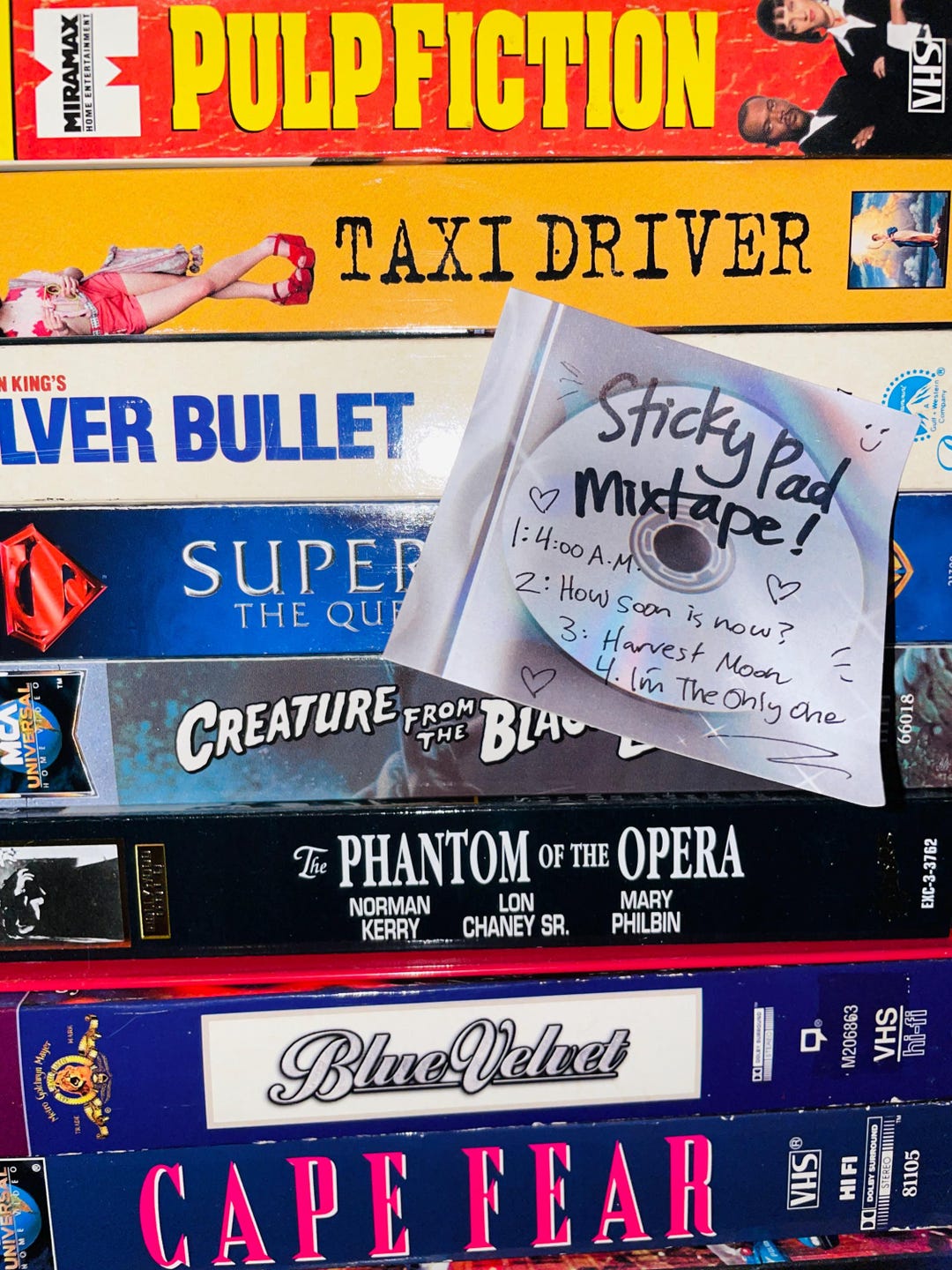 Custom CD Sticky Note Pad: 50 Pages Vintage Retro Nostalgic Mixtape 90s ...