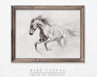 Horse Drawing | Horse Line Art | Horse Drawing Print | Equine drawing | Equine Poster | Wall Art Print | Equestrian | Printable File |