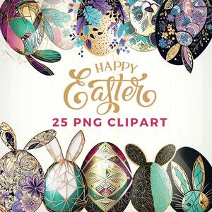 Easter Eggs PNG, Gold, silver, Colorful, glitter Eggs Clipart, Digital Scrapbook Spring Easter Eggs PNG, Commercial use