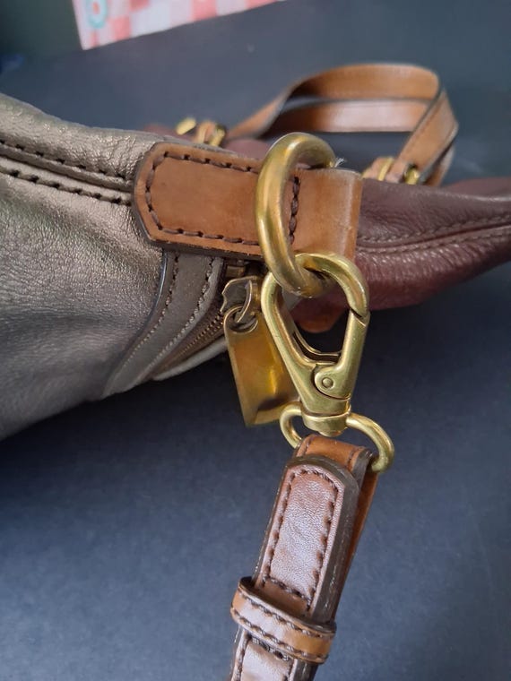 Bohemian Fossil colorblock coated leather multi-c… - image 7