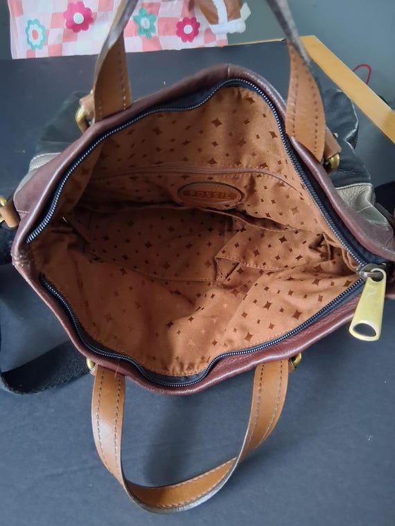 Bohemian Fossil colorblock coated leather multi-c… - image 9