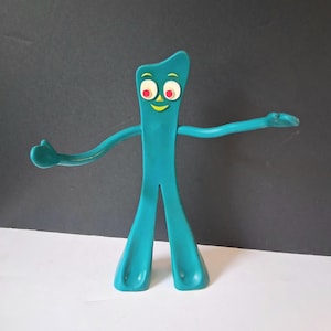 90s Trendmasters Gumby Poseable Figure 10&quot; Prema Toys Character Rubber Figurine