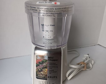 Krups Mini Chopper / Food Processor Small Electric. Stainless Steel Blades