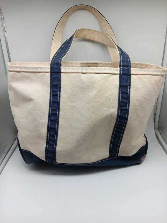 80's LLBean Tote Bag (Natural x Navy) – Lakewood Clothing