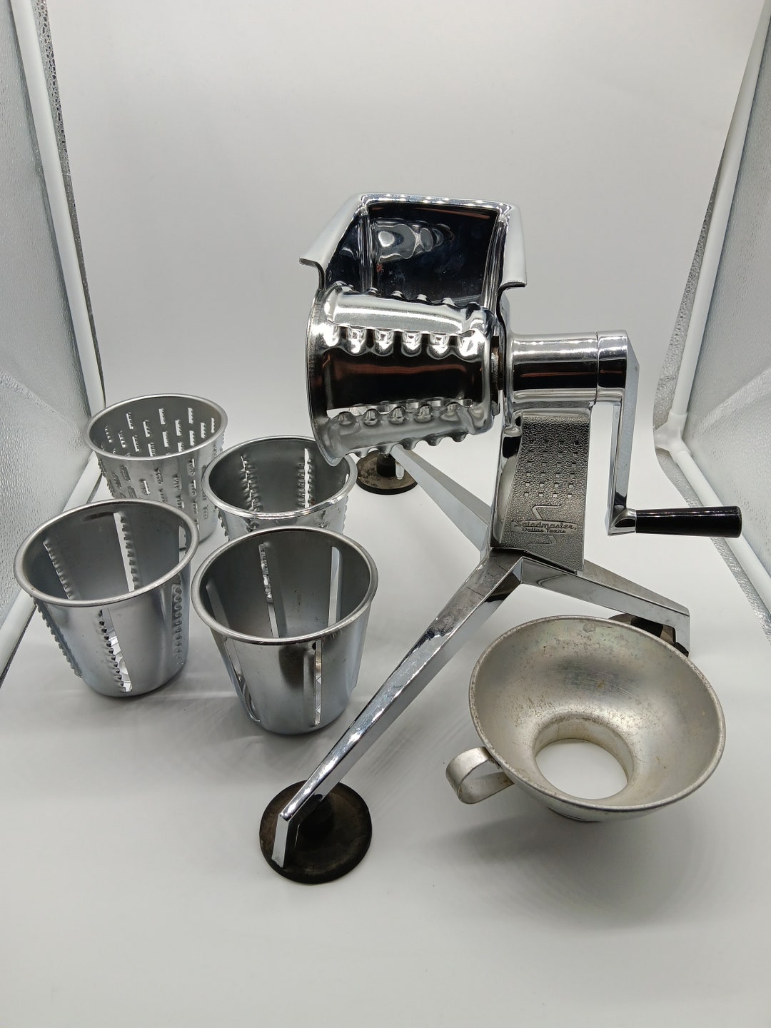 Rotary Saladmaster Vintage Dallas Texas Food Processor W/ 5 Etsy