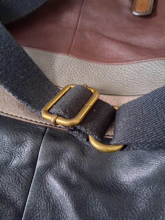 Bohemian Fossil colorblock coated leather multi-c… - image 15