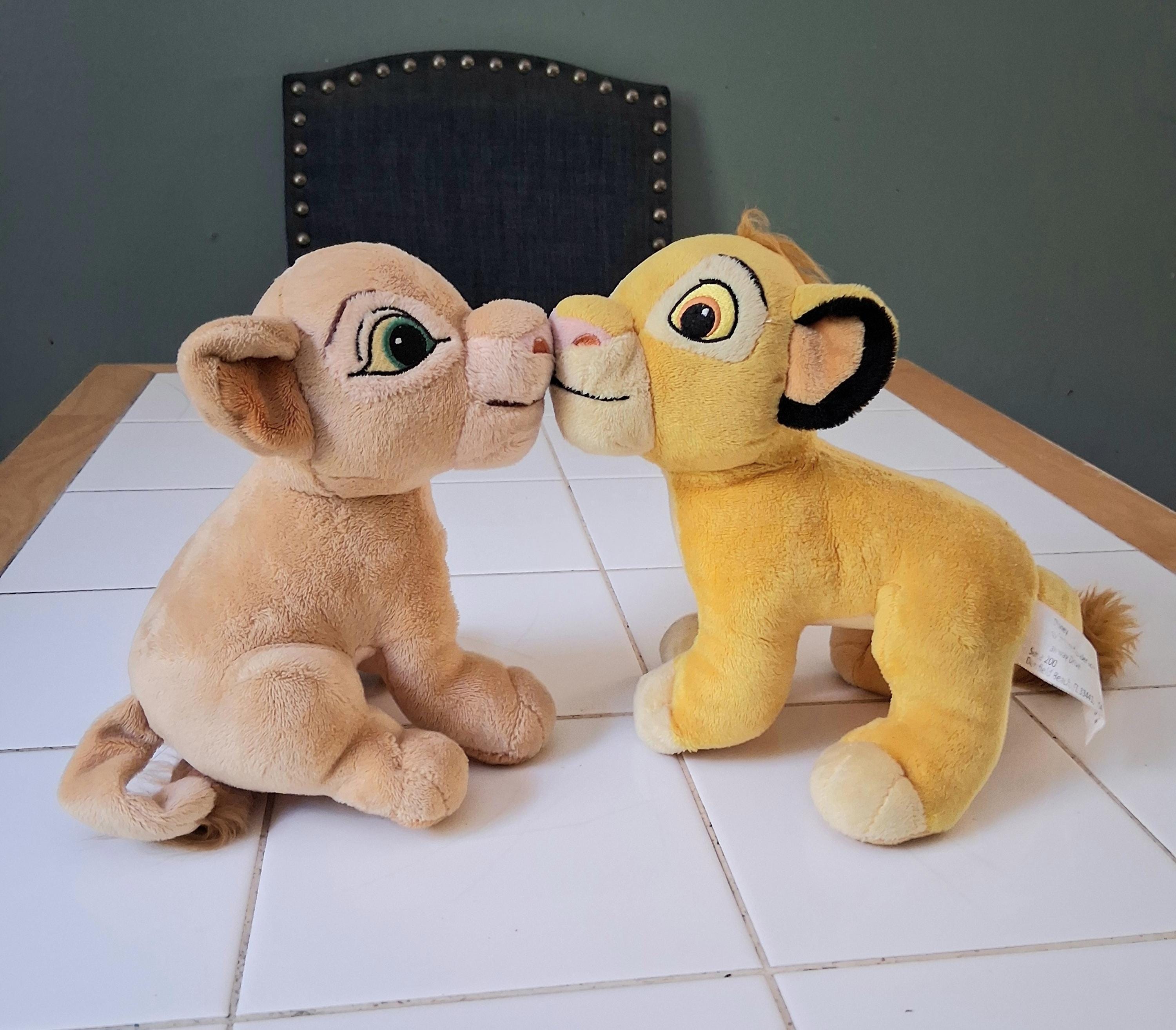 Kissing Peluches Simba Y Nala Vintage 1993 Mattel Disney Lion King