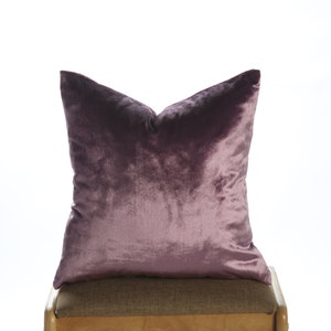Iridescent Purple Pillow Cover, Shiny Soft Pillow,Cotton Velvet Pillows, Purple Euro Sham, Lavender Velvet Pillow Cover,Halloween Gift,20x20