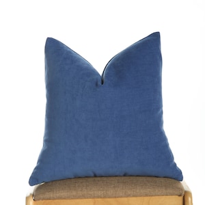 Cobalt Blue Chenille Pillow, Blue Eurosham Cover,Vivid Blue Textured Soft Cushion,Chenille Decorative Pillow, Halloween Gift ,Sofa and Couch