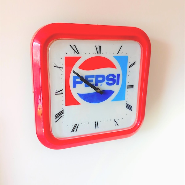 Vintage Pepsi Clock Etsy
