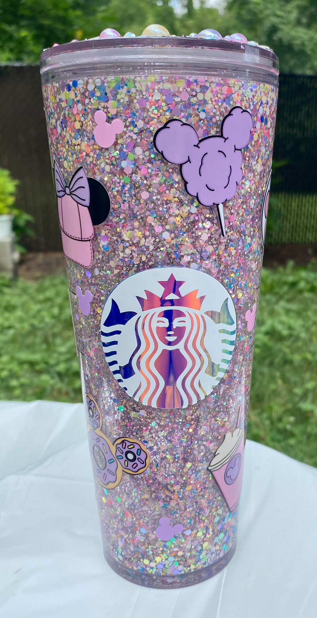 Magic Kingdom Snow Globe Tumbler Custom Tumbler Snow Globe Tumblers