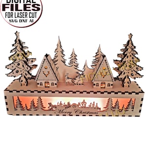 Fichier coupe laser DXF Noël laser