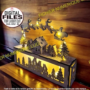 Fichier decoration Noel, coupe laser DXF Noel