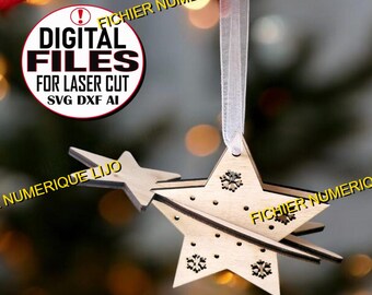 DATEI Weihnachtsstern Ornament Kugel SVG DXF Weihnachten 3mm 3,6mm und 4mm  - Etsy sterreich