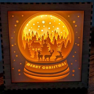 Fichier lightbox boule à neige Noël