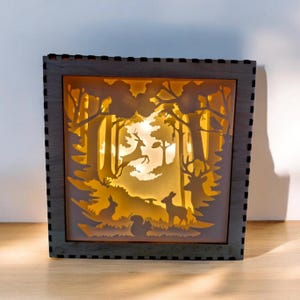 Fichier lightbox forêt shadowbox